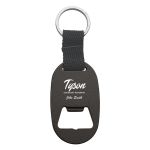 Metal Key Tag With Bottle Opener BLACK