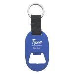 Metal Key Tag With Bottle Opener BLUE