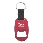 Metal Key Tag With Bottle Opener RED