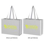 Non-Woven Reflective Edge Tote Bag GRAY