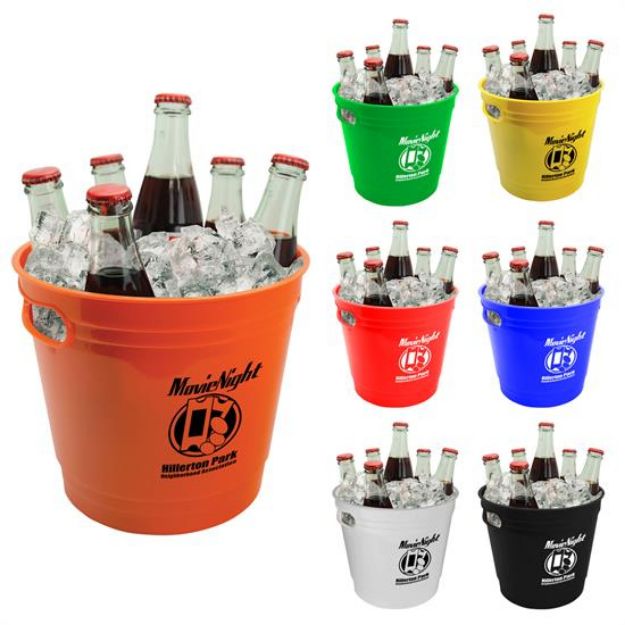 Plastic Ice Buckets Custom Printed