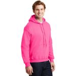 Gildan - Heavy Blend Hooded Sweatshirt. 18500 Safety Pink