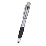 Trio Pen With LED Light And Stylus BLACK