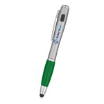 Trio Pen With LED Light And Stylus GREEN