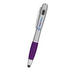 Trio Pen With LED Light And Stylus PURPLE