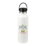 Hydro Flask® Standard Mouth With Flex Cap 21oz in White with Custom Logo