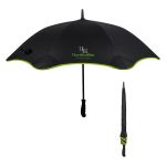46" ARC SCALLOPED EDGE UMBRELLA LIME