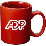 Red Custom 11 oz Ceramic Coffee Mug with C Handle