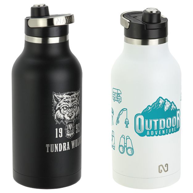 Custom Nyad Bottle Vacuum Insulated 64 oz