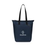 Renew rPET Zippered Tote in Navy Blue