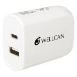 UL Listed 2-In-1 USB Type-C Wall Adapter WHITE