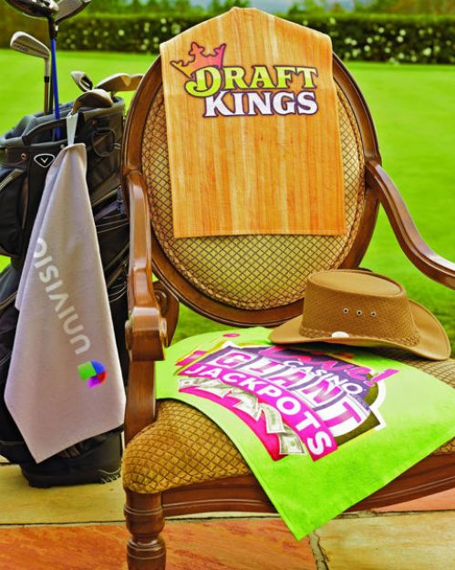 Custom Golf Towel with Full Color Photo Quality Decoration