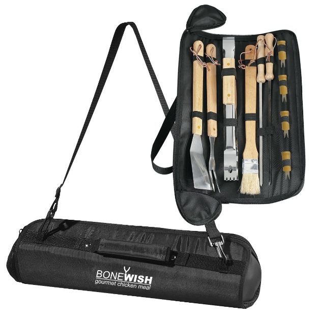 BBQ Set with a carry case - BLACK