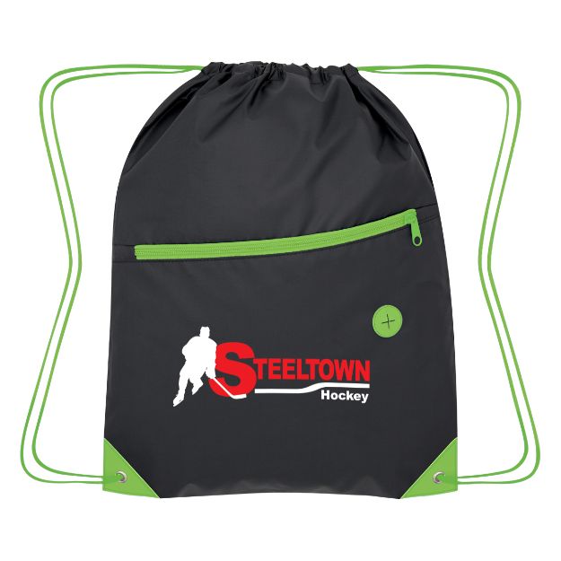 Color Pop Drawstring Bag LIME