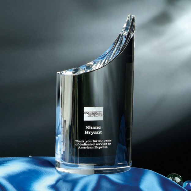 Picture of 8" Mezzo Crystal Award - A Unique Design