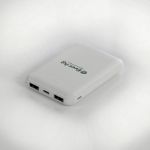 White Bargain Custom Power Bank with USB-C