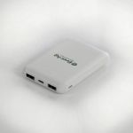 White Bargain Custom Power Bank with USB-C