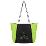 Rope Tote Bag With 100% Rpet Material LIME WITH BLACK
