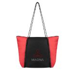 Rope Tote Bag With 100% Rpet Material RED WITH BLACK