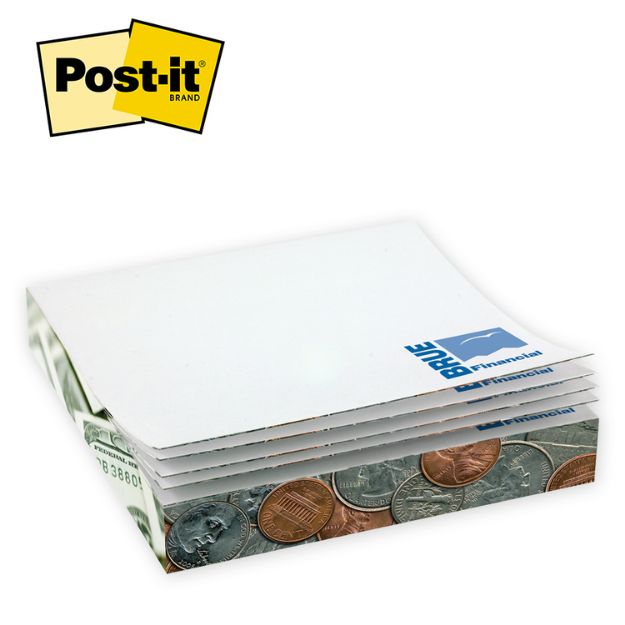 Post-it notes slim cube size: 2-3/4" x 2-3/4" x 1/2"