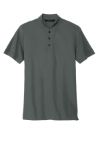 MERCER+METTLE Stretch Pique Henley MM1008 AnchorGrey