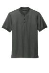 MERCER+METTLE Stretch Pique Henley MM1008 AnchorGyHt