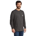 Carhartt Workwear Pocket Long Sleeve T-Shirt. CTK126 Carbon Heather