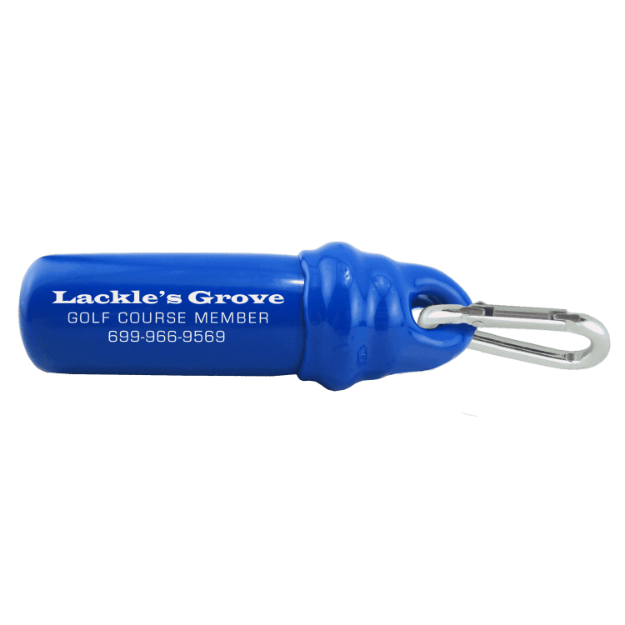 Keytainer Floating Keychain with Carabiner Custom Printed in Blue