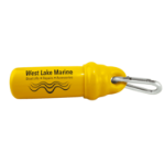 Keytainer Floating Keychain with Carabiner Custom Printed in Yellow