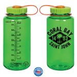 Custom Nalgene Bottle 32 oz Melon Green