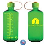 Nalgene Narrow Mouth 32 oz Bottles in Melon Green