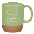 14 Oz. Cork Base Ceramic Mug LIME