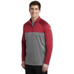 Nike Therma-FIT 1-2-Zip Fleece. NKAH6254 Gym Red-D Gy H