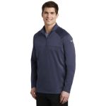 Nike Therma-FIT 1-2-Zip Fleece. NKAH6254 Mdnt Nvy-Md Ny