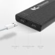 Linen Custom Power Bank Wireless Charger with USB-C