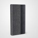 Linen Custom Power Bank Wireless Charger with USB-C Front View
