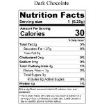 Dark Chocolate Squares Nutritional Facts