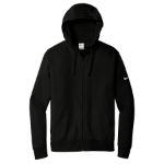 Nike Club Fleece Sleeve Swoosh Full-Zip Hoodie NKDR1513 Black