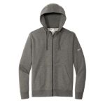Nike Club Fleece Sleeve Swoosh Full-Zip Hoodie NKDR1513 CharcoalHt