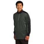 Nike Dri-FIT 1-2-Zip Cover-Up. 578673 Anth Hthr-Blk