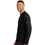 Nike Club Fleece Sleeve Swoosh Crew NKFD9863 Black Lifestyle
