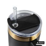 Pelican Porter™ 40 oz. Double Wall Stainless Steel Travel Tumbler - Glow Collection Custom Printed in Black Lid