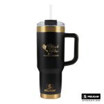 Pelican Porter™ 40 oz. Double Wall Stainless Steel Travel Tumbler - Glow Collection Custom Printed in Black