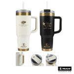 Pelican Porter™ 40 oz. Double Wall Stainless Steel Travel Tumbler - Glow Collection Custom Printed