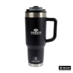 Pelican Porter™ Dual 40 oz. Dual Lid, Recycled Double Wall Stainless Steel Travel Tumbler Black