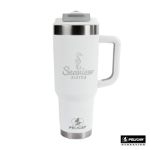 Pelican Porter™ Dual 40 oz. Dual Lid, Recycled Double Wall Stainless Steel Travel Tumbler White
