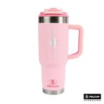 Pelican Porter™ Dual 40 oz. Dual Lid, Recycled Double Wall Stainless Steel Travel Tumbler Pink