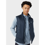 STIO Men's Azura Insulated Vest in Mountain Shadow Blue Lifestyle