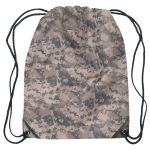 Digital Camouflage Drawstring Bag