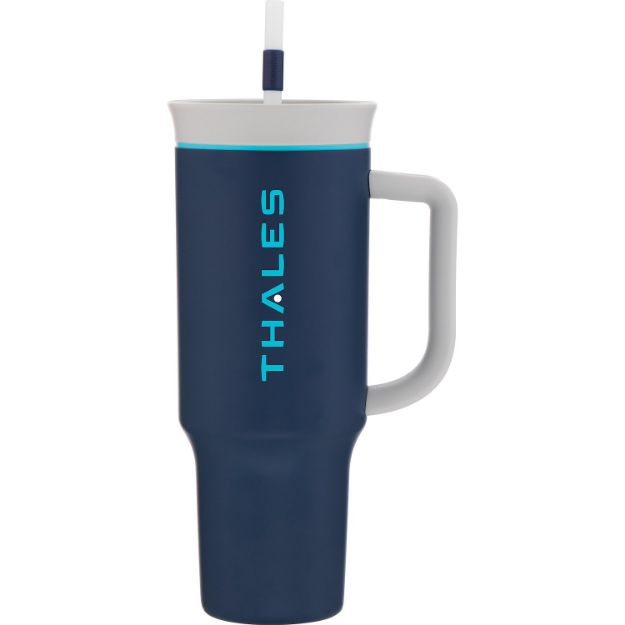 Owala 40 Oz Custom Tumbler  in Navy